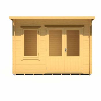 Edgefield 11 x 8 Feet Log Cabin in 19 mm Logs - L329 x W239 x H239 cm