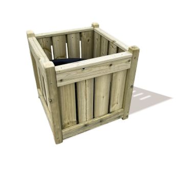 Elegant Square Planter - Timber - L50 x W50 x H49 cm - Fully Assembled