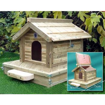 Somerton Floating Duck One Nest - Pressure Treated Red Pine - L65 x W75 cm