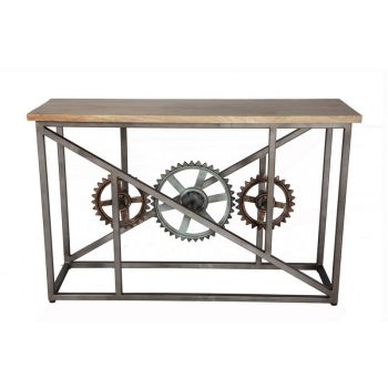 Evoke Console with Wheels - Metal/Wood - L40 x W120 x H80 cm