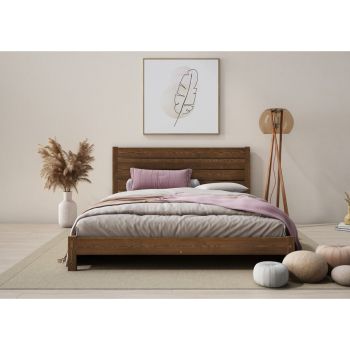Shibui Bed Frame 5 Feet - Wood - L207 x W161 x H90 cm - Palisander