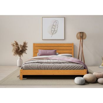 Shibui Bed Frame 5 Feet - Wood - L207 x W161 x H90 cm - Teak