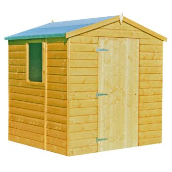 6 x 6 Feet Faroe Single Door Tongue and Groove Garden Shed Workshop