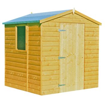 Faroe Single Door Tongue and Groove Garden Shed Workshop Approx 6 x 6 Feet