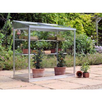 4 Feet Midi Growhouse - Aluminium/Glass - L121 x W65 x H117 cm - Without Coating