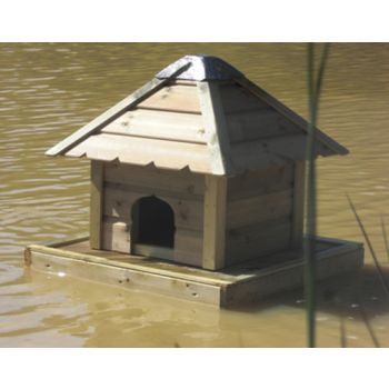 Floating Duck Nesting Box, Duck House for Ponds, Waterfowl Nest - W46 x H62 cm