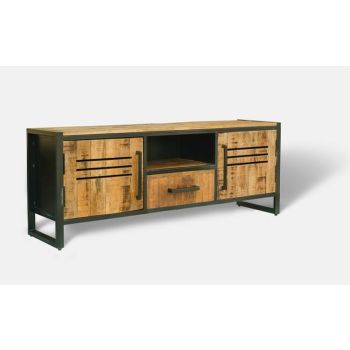 Frais Range TV Unit Large - Mango Wood - L40 x W160 x H45 cm - PP Sawn Finish