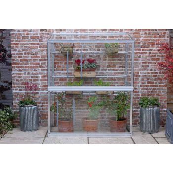 4 Feet Wall Frame/Growhouse - Aluminium/Glass - L121 x W63 x H149 cm - Without Coating