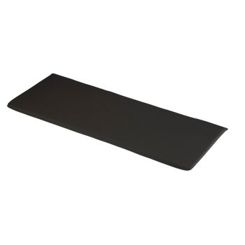 3 Seater Bench Outdoor Garden Furniture Cushion - L141 x W48 x H4 cm - Black