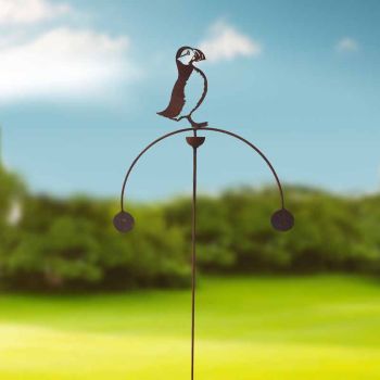 Puffin Wind Rocker Double Bare Metal/Ready to Rust - Steel - W54 x H148.5 cm