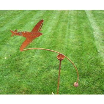 Spitfire Wind Rocker Single Bare Metal/Ready to Rust - Steel - L66 x W54 x H148.5 cm