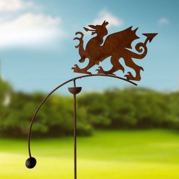 Dragon Single Wind Rocker - W50 x H148.5 cm - Bare Metal/Ready to Rust