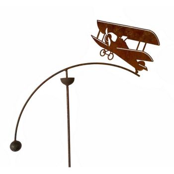 Tiger Moth Single Wind Rocker - W50 x H148.5 cm - Bare Metal/Ready to Rust