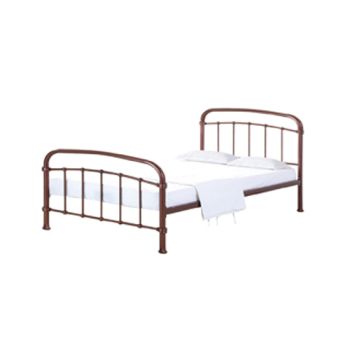 5 Feet Halston King Bed - Metal - L210 x W161 x H113 cm - Copper