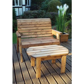Deluxe Bench Set Quality Wooden Garden Furniture, fully assembled