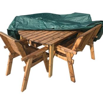 Deluxe Fitted Six Seater Table Set Cover - L250 x W295 x H102 cm