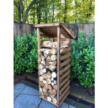 Small Log Store - W64 x D66 x H167 - Fully Assembled