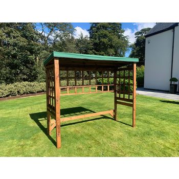 Large Universal Shelter - Redwood - L92 x W225 x H194 - Green