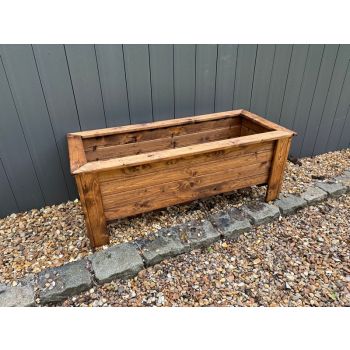 Prestbury Raised Rectangular Extra Large Trough - Timber - L47.5 x W109 x H42 cm - Minimal Assembly Required