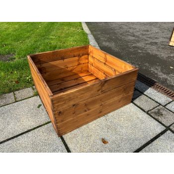 Country Kitchen Large Raised Bed Planter - Timber - L60 x W60 x H30 cm