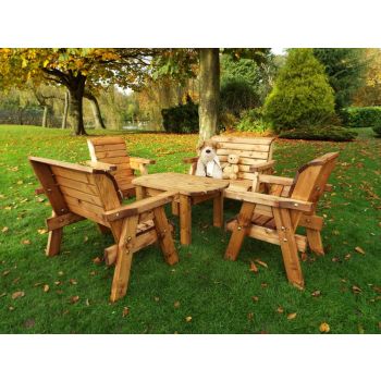 Little Fellas Deluxe Table Set, wooden garden furniture for children, fully assembled