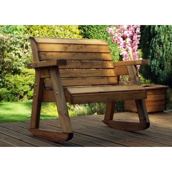 Little Fella's Bench Rocker, children's wooden garden furniture, fully assembled