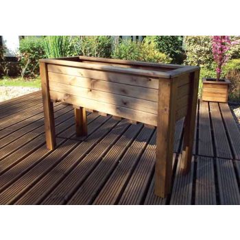 Large Wiltshire (Raised) Trough - Redwood - L47.5 x W109 x H72 - Minimal Assembly Required