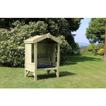 Cottage Arbour - Seats 2, Wooden Garden Bench - L90 x W135 x H190 cm - Minimal Assembly Required