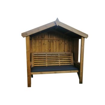 Waterproof Seat Pads - Triple - Black Cushion - Outdoor Cushion for Garden Furniture