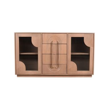 Indus Extra Large Sideboard - Solid Wooden - L40 x W150 x H85 cm - Brown