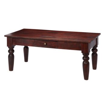 Jaipur Dark Mango Coffee Table - Solid Mango Wood - L55 x W45 x H110 cm