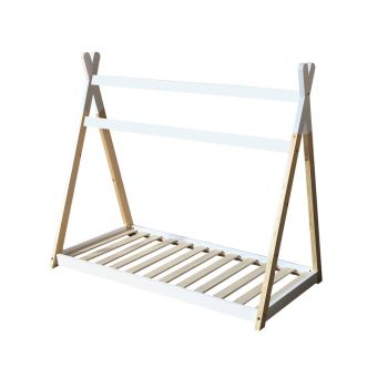 Jinsen Toddler House Bed - Wood - L144 x W91 x H130 cm - White