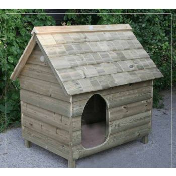 Sudbury Dane Kennel - Thick Marine Grade Ply - L95 x W125 x H138 cm
