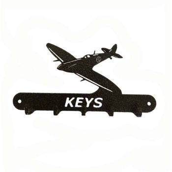 Spitfire Key Holder - Steel - L15 x H9 cm - Black
