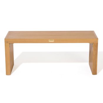 1.2m Kyoto Contemporary Bench - Timber - L40 x W120 x H50 cm