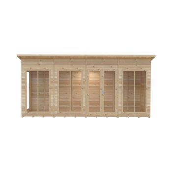Lela 16x4 Summerhouse - L125.8 x W476 x H229.9 cm