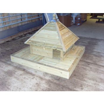 Large Square Floating Duck House with Extra Large Float, Waterfowl Nesting Box for Pond or Lake