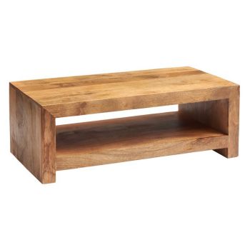 Toko Light Mango Large Coffee Table - Solid Mango Wood - L60 x W110 x H40 cm