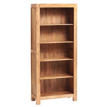 Toko Light Mango Large Open Bookcase - Solid Mango Wood - L34 x W75 x H175 cm