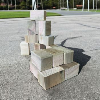 10x Large Regal Play Brick Blocks for Indoor and Outdoor Use - L19.5 x W9.5 x H7.5 cm