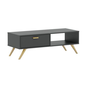 Coffee Table - MFC/MDF - L40 x W100 x H35 cm - Dark Grey
