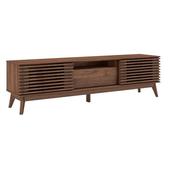 1.8m TV Cabinet - MDF - L40 x W179 x H50 cm - Dark Columbian Walnut
