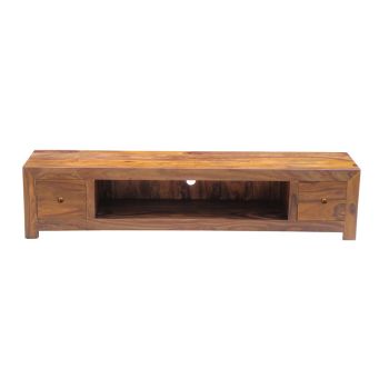 Jaipur Large Plazma with Drawer - Sheesham Wood - L40 x W200 x H45 cm - Honey Dark Finish
