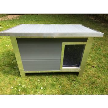 Kesgrave medium dog kennel - L62.5 x W100 x H75 cm - Grey