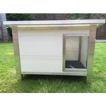 Kesgrave medium dog kennel - L62.5 x W100 x H75 cm - White