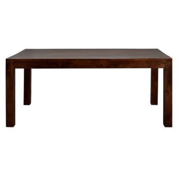 Toko Dark Mango Large Dining Table - Solid Mango Wood - L90 x W180 x H76 cm