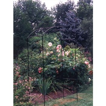 Monet Arch Hardstanding Bare Metal/Ready to Rust, Garden Metal Arch for Climbers, Covered Garden Walkway - Solid Steel - L53 x W152 x H143 cm