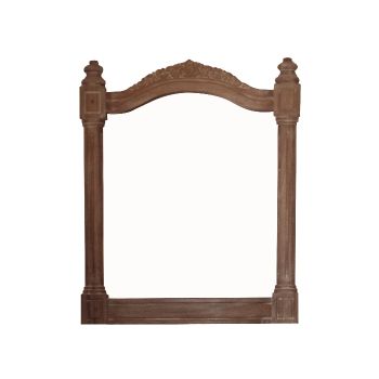 Belle French Weathered Mirror - Teak - L3 x W50 x H60 cm