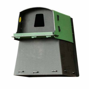 Eco Barn Owl Nest Box - Lasts Forever Eco Friendly - Plastic - L65 x W66 x H67 cm - Green/Black