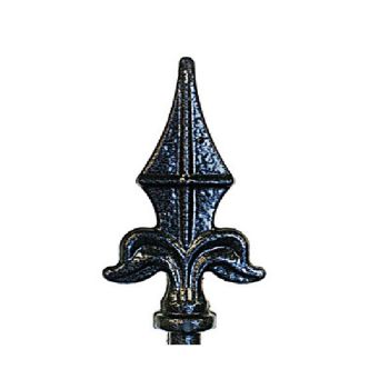Finial Top - Decorative Top for Garden Plant Support - Solid Steel - Black